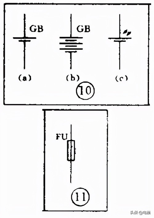 照明电路图符号大全图解,电路图符号形状图案大全