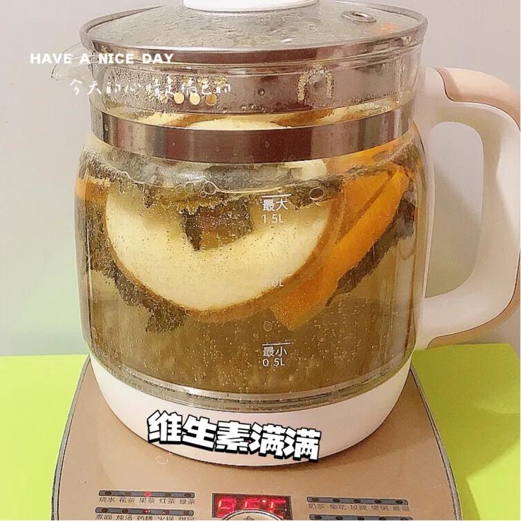 无限续杯的苹果热橙茶！暖心暖胃甘甜解腻