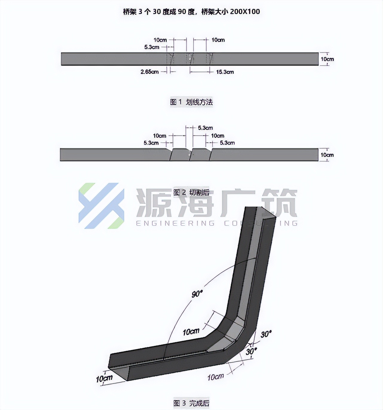 桥架90度弯头做法尺寸,100*50桥架弯头尺寸