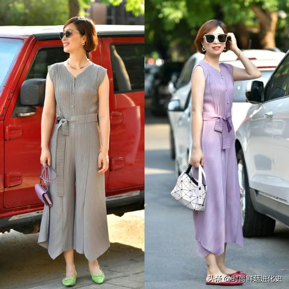 建议50、60岁女人都有“三宅一生裤”！衬衫、外套随便搭，更年轻