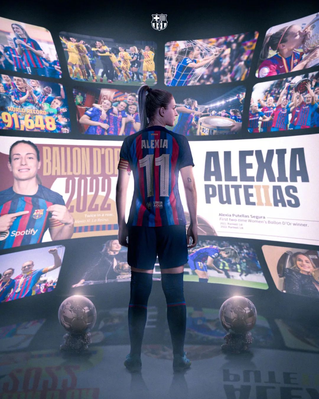 普特拉斯,美貌与实力并存的巴萨女王