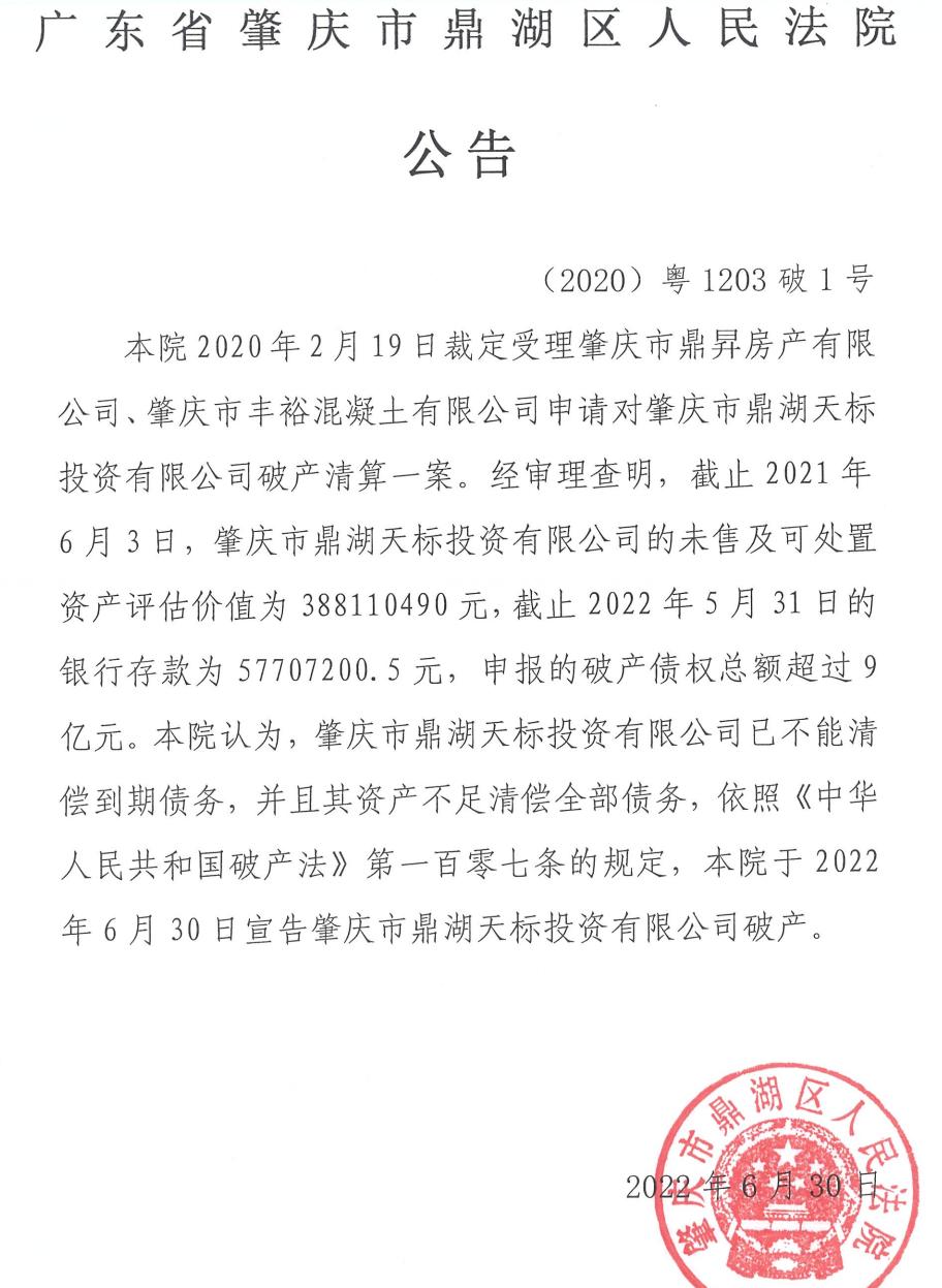 大量房地产企业出现资不抵债,负债过亿房产商宣布破产