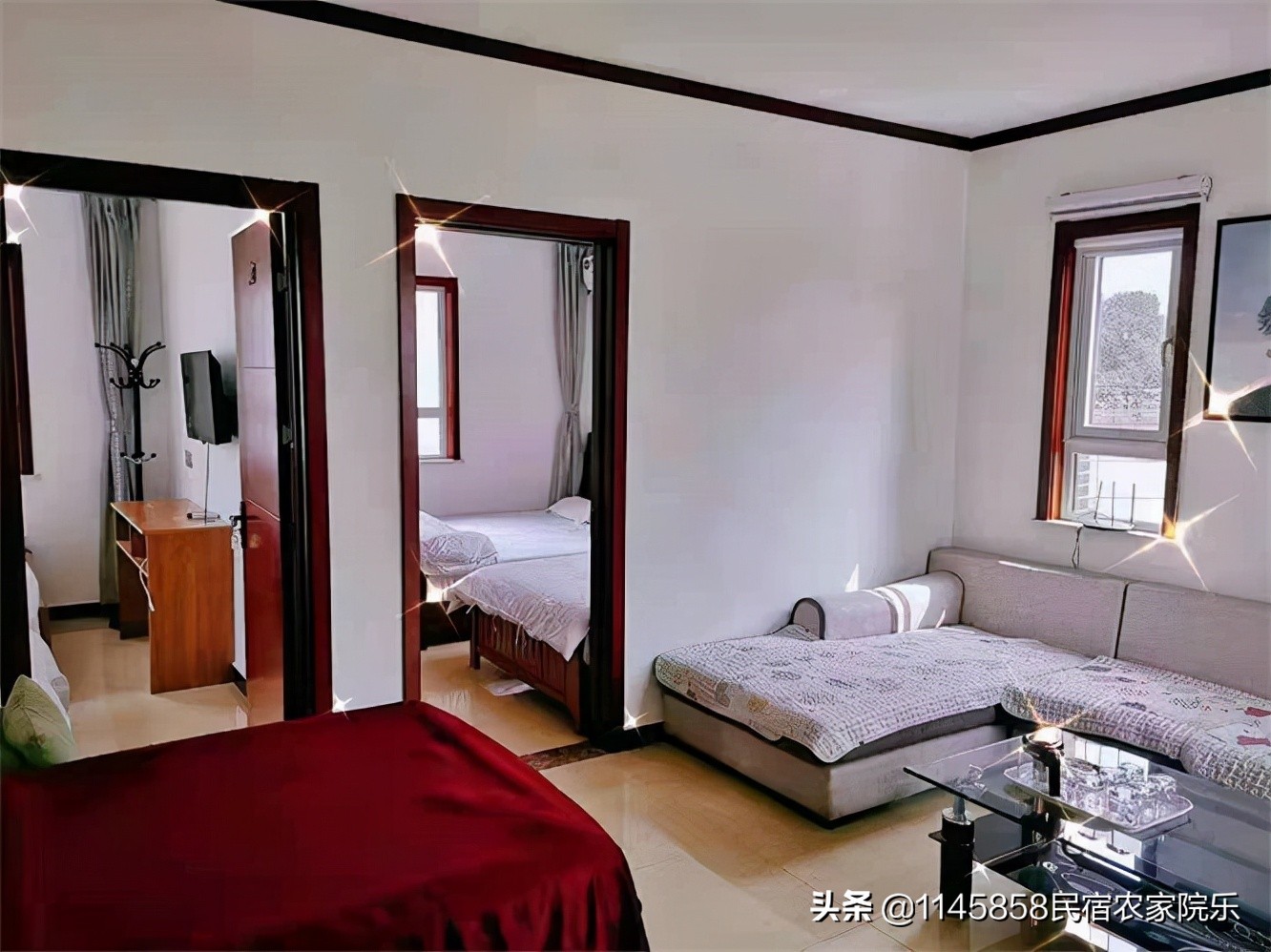 蓟县悦爱民宿,天津蓟县带两室一厅套房农家院