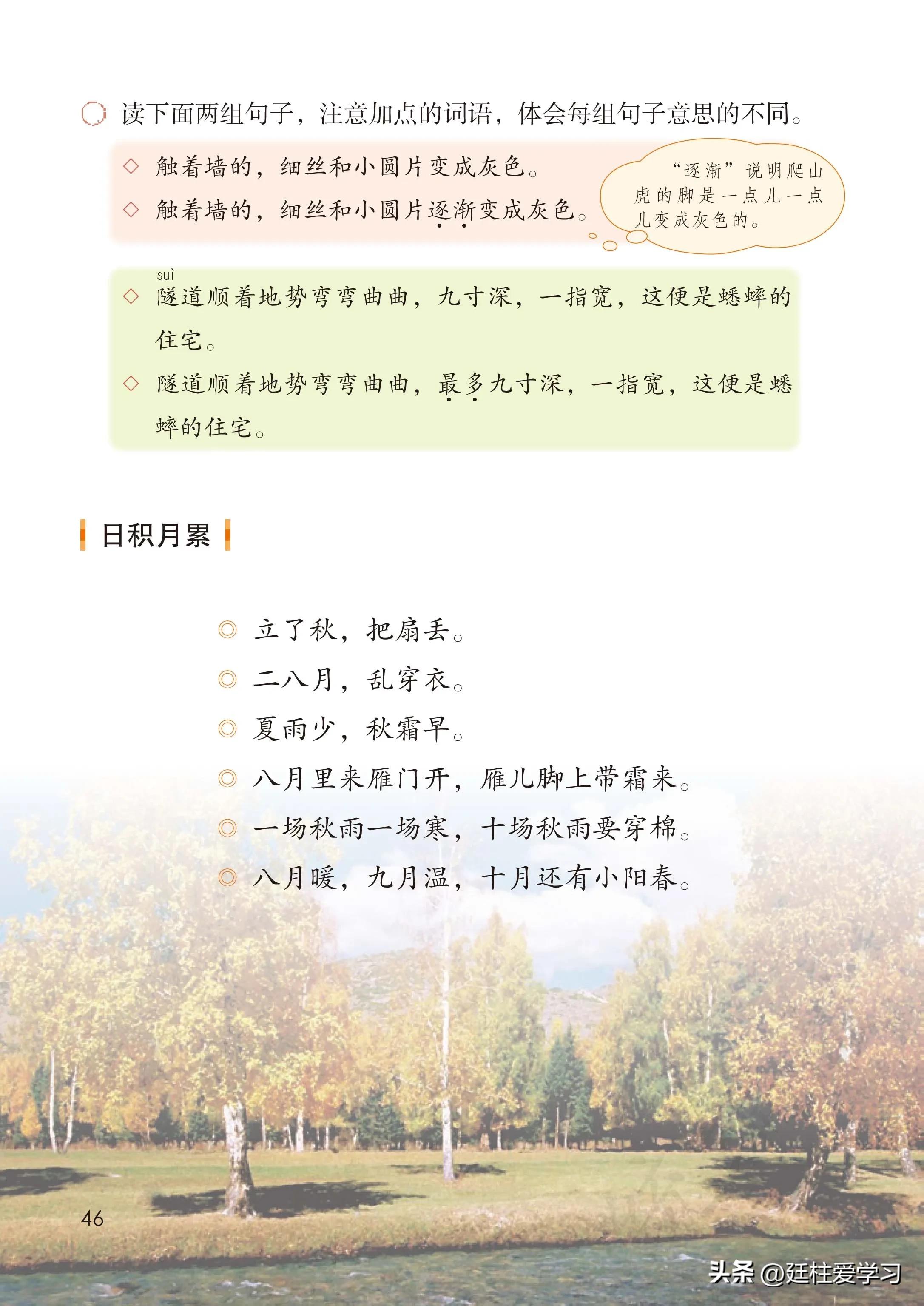 小学语文四年级上册27课,部编版小学语文四年级下册电子版