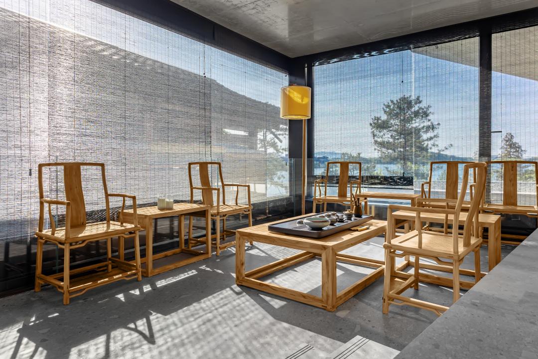 雁柏山庄的夜景,雁柏山庄远景