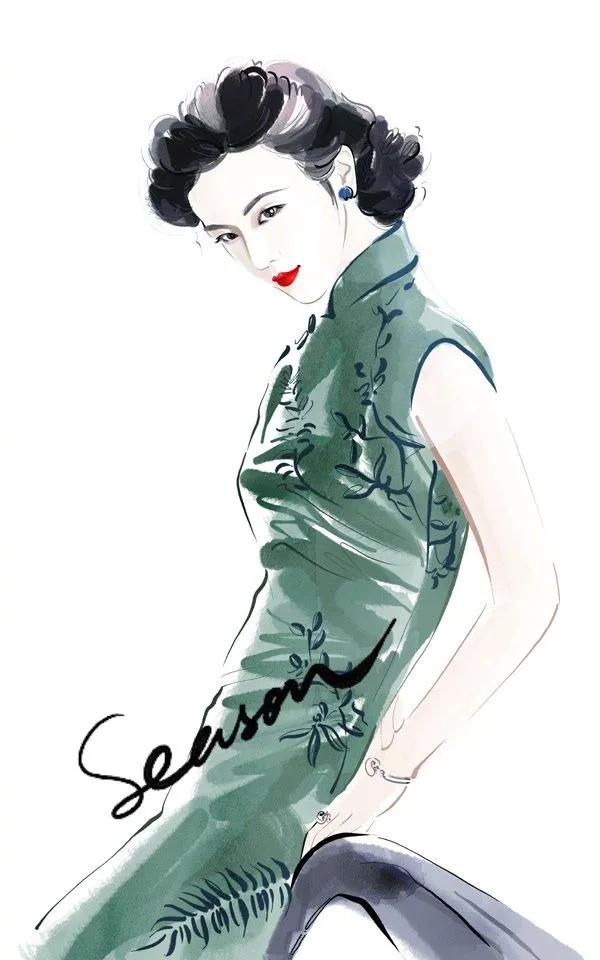 旗袍惊艳了时光,旗袍与古镇相伴