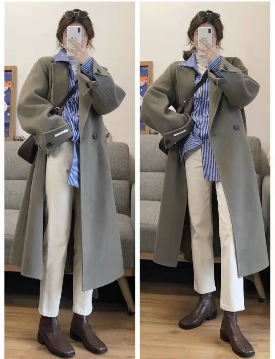 女式大衣什么颜色好看,黑色大衣配什么颜色围巾好看