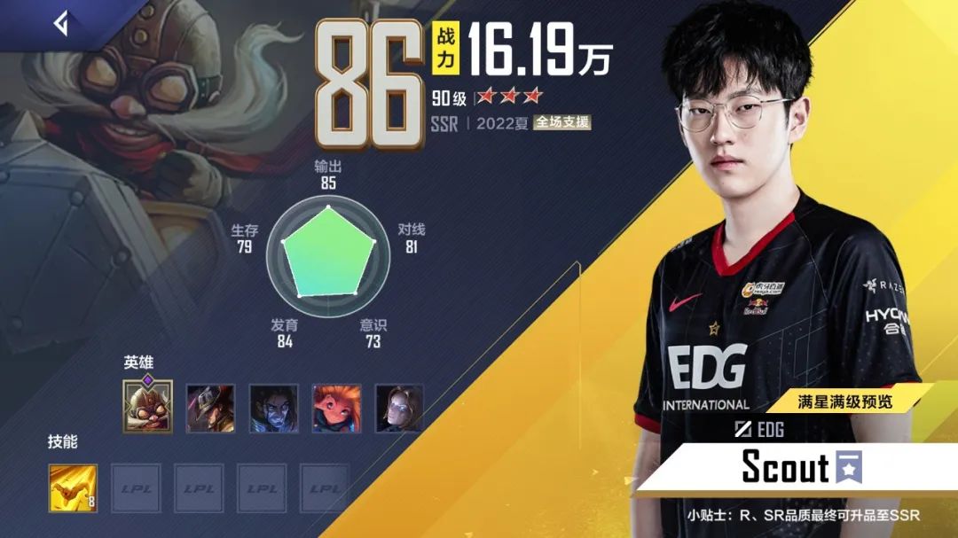 骑士精神edg,电竞经理edg阵容培养