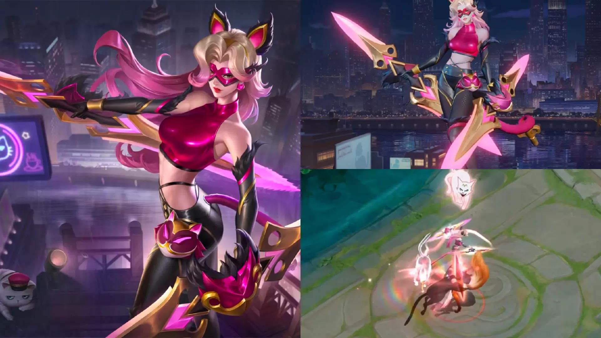 阿轲暗夜猫娘星元特效对比,阿轲暗夜猫娘星元史诗入场海报