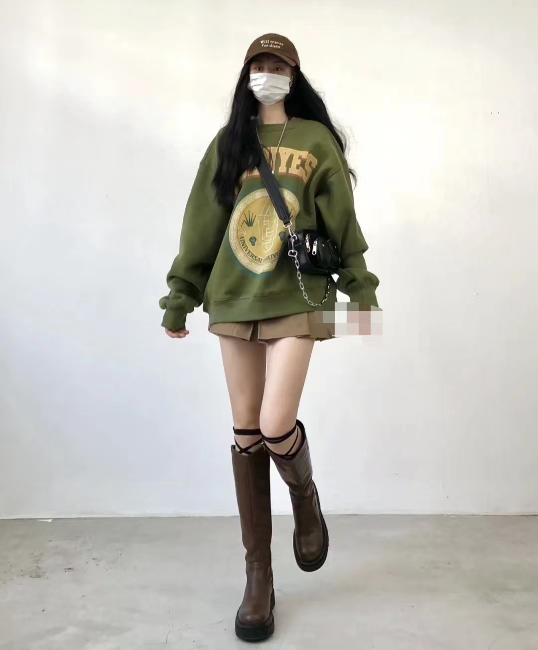 卫衣叠穿内搭加绒打底衫女秋冬,卫衣叠穿搭配秋冬