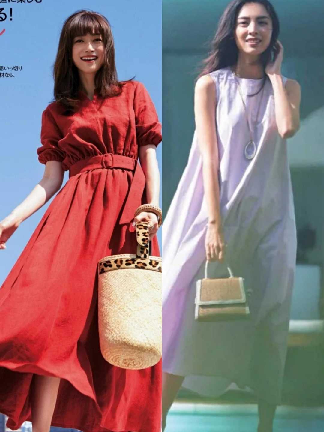 时尚不显胖夏天连衣裙穿搭,夏天穿搭女2022高级法式连衣裙