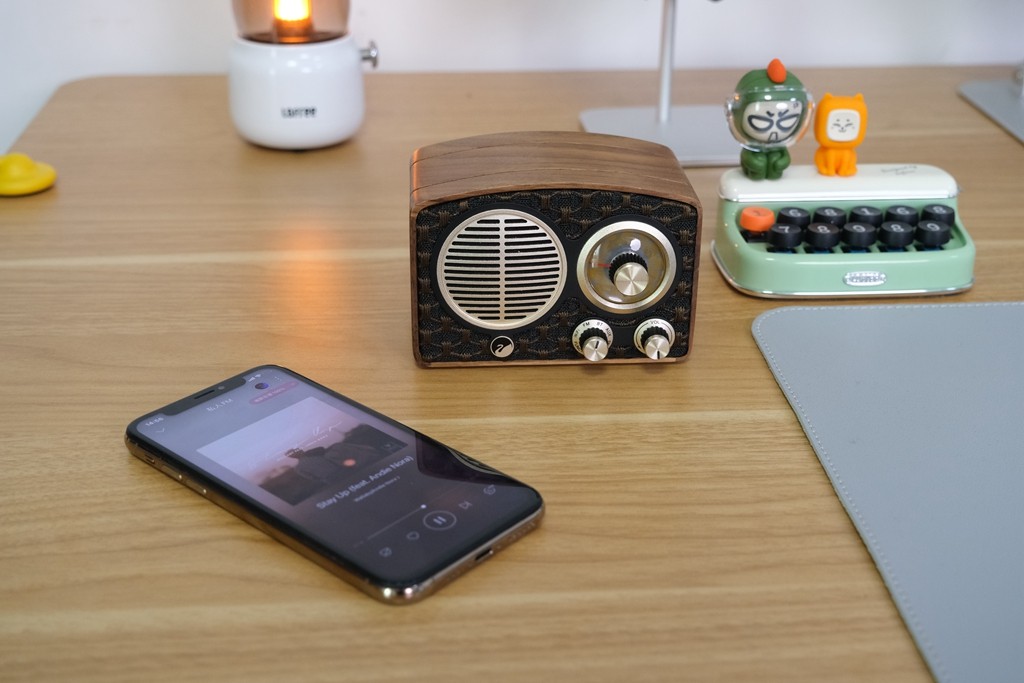 惠威MT1-Max复古网纹蓝牙音箱,swan惠威mt1-mini