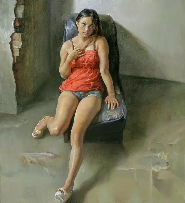 年轻漂亮女老师简笔画逼真,女教授工笔画欣赏