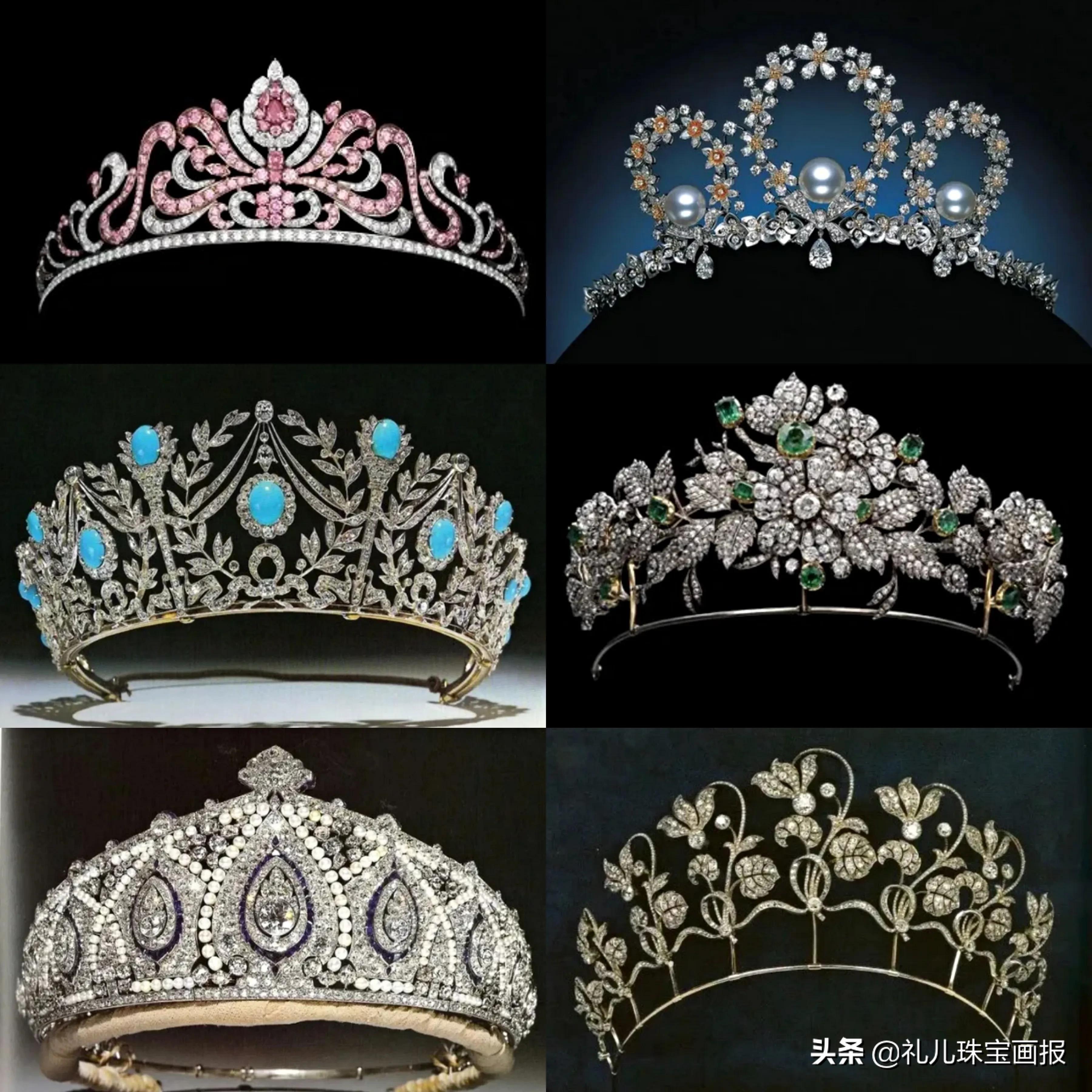 复古风王冠,白金复古王冠