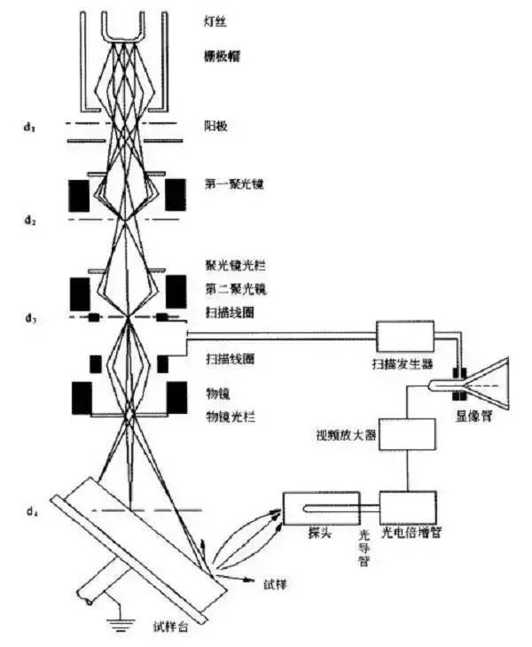 扫描电镜成像原理,sem扫描电镜原理
