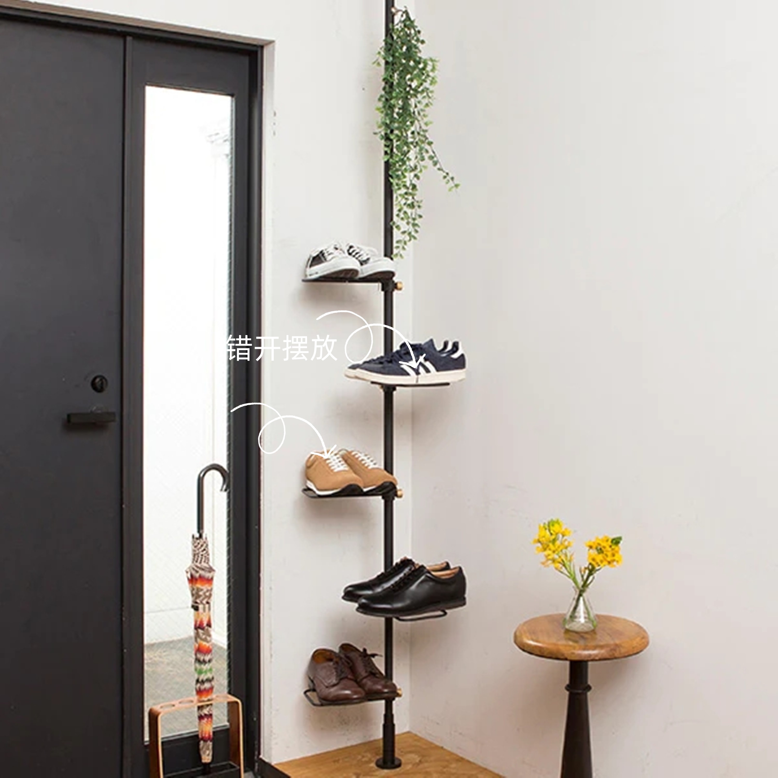 家里太乱收纳小神器,装个杆子在房间挂衣服