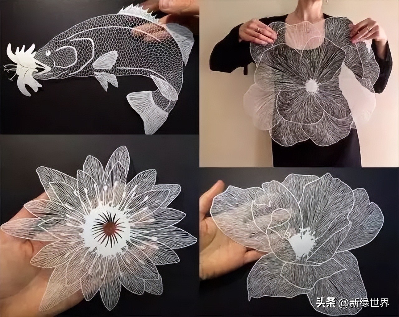 一组纸艺作品,令人惊艳的纸艺作品
