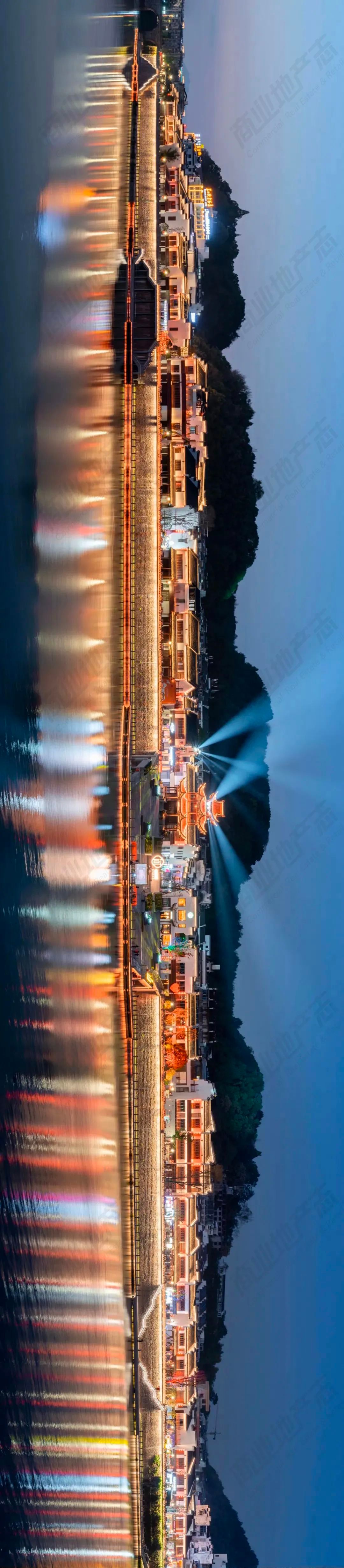 黄山风景屯溪老街,夜游黄山屯溪老街一角