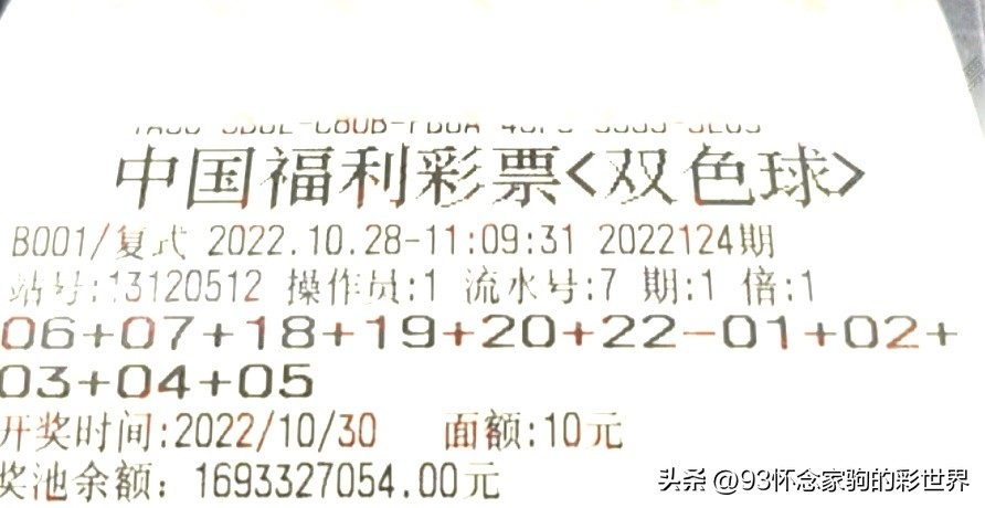 双色球第22122期走势分析及晒票,双色球22130期最新晒票分析