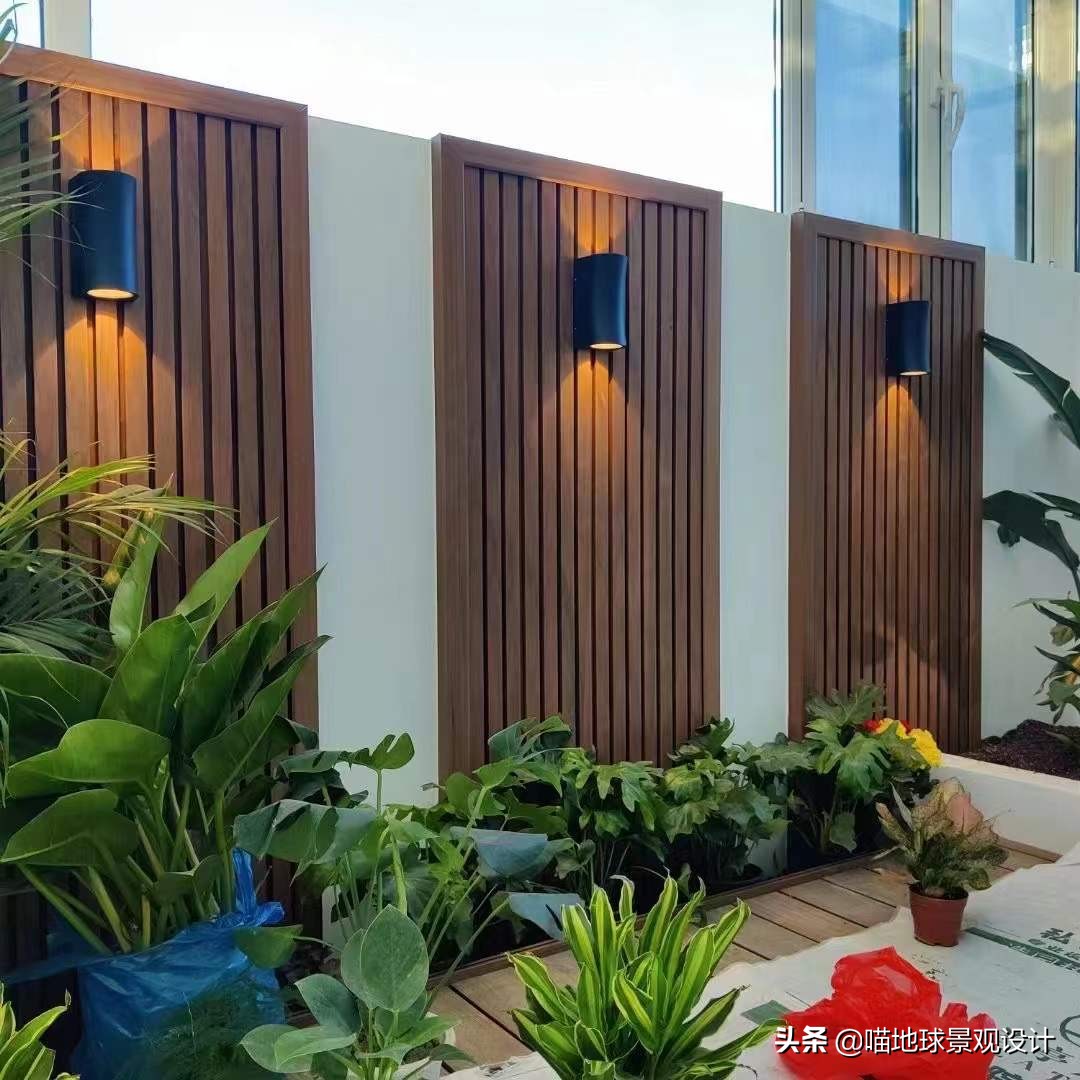 60平方别墅庭院效果图大全,60款优秀的别墅庭院创意背景景墙