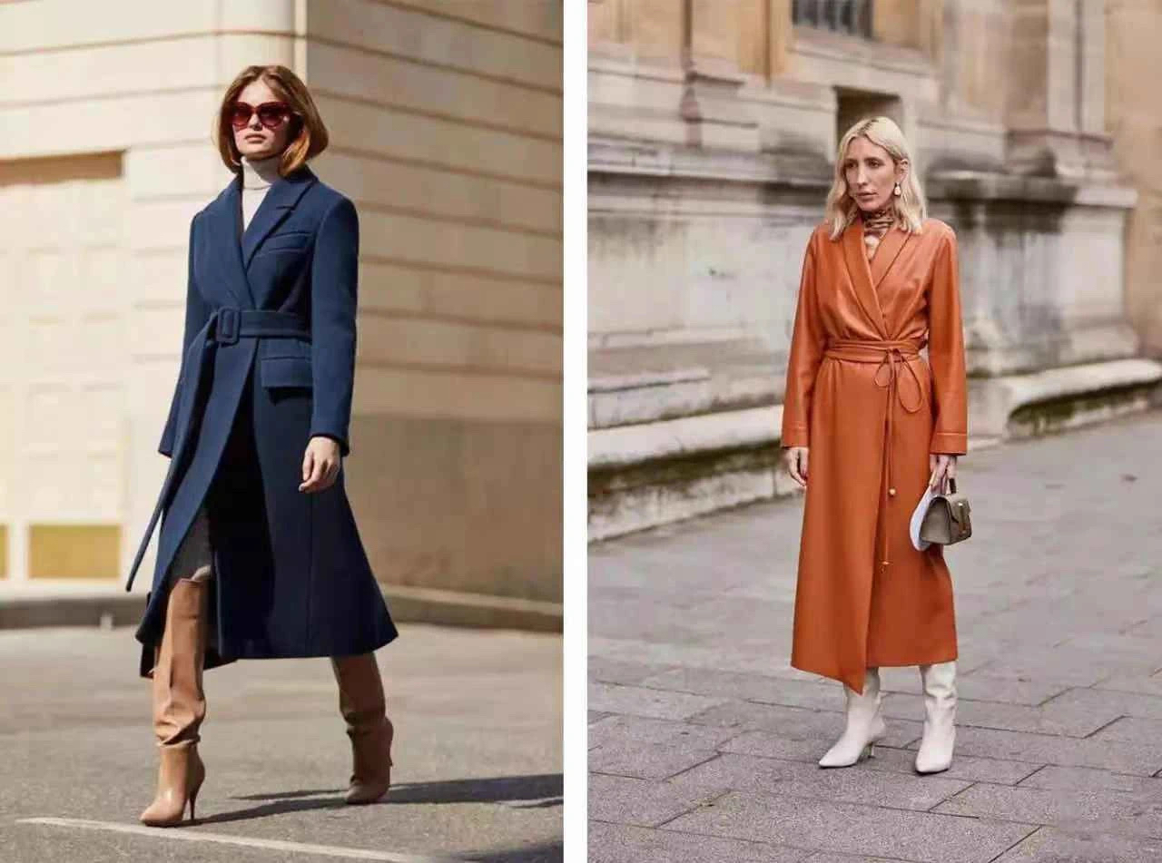 中款大衣穿搭示范大全,修身格子大衣的穿搭技巧