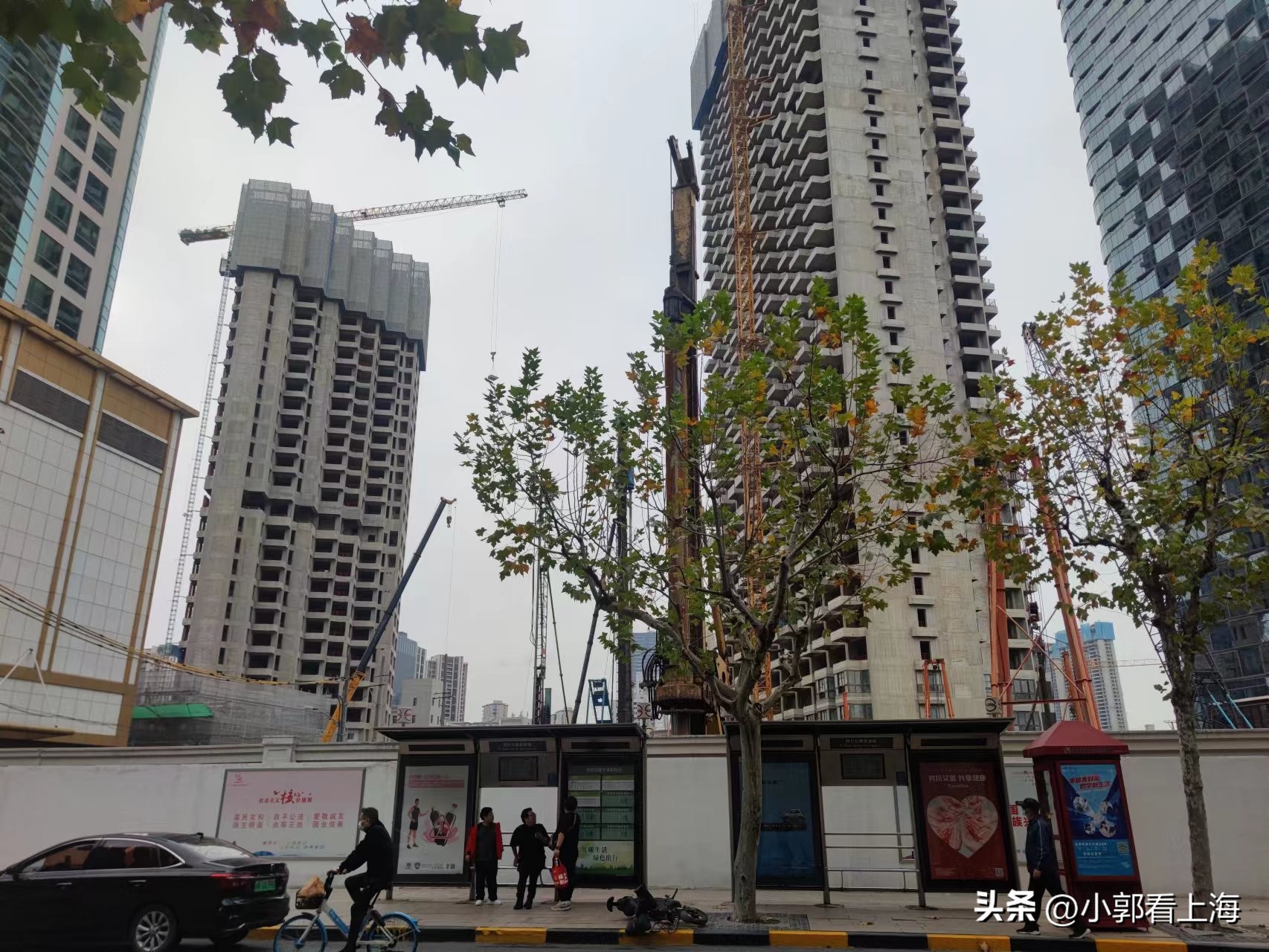 虹口北外滩实景,虹口区北外滩航拍