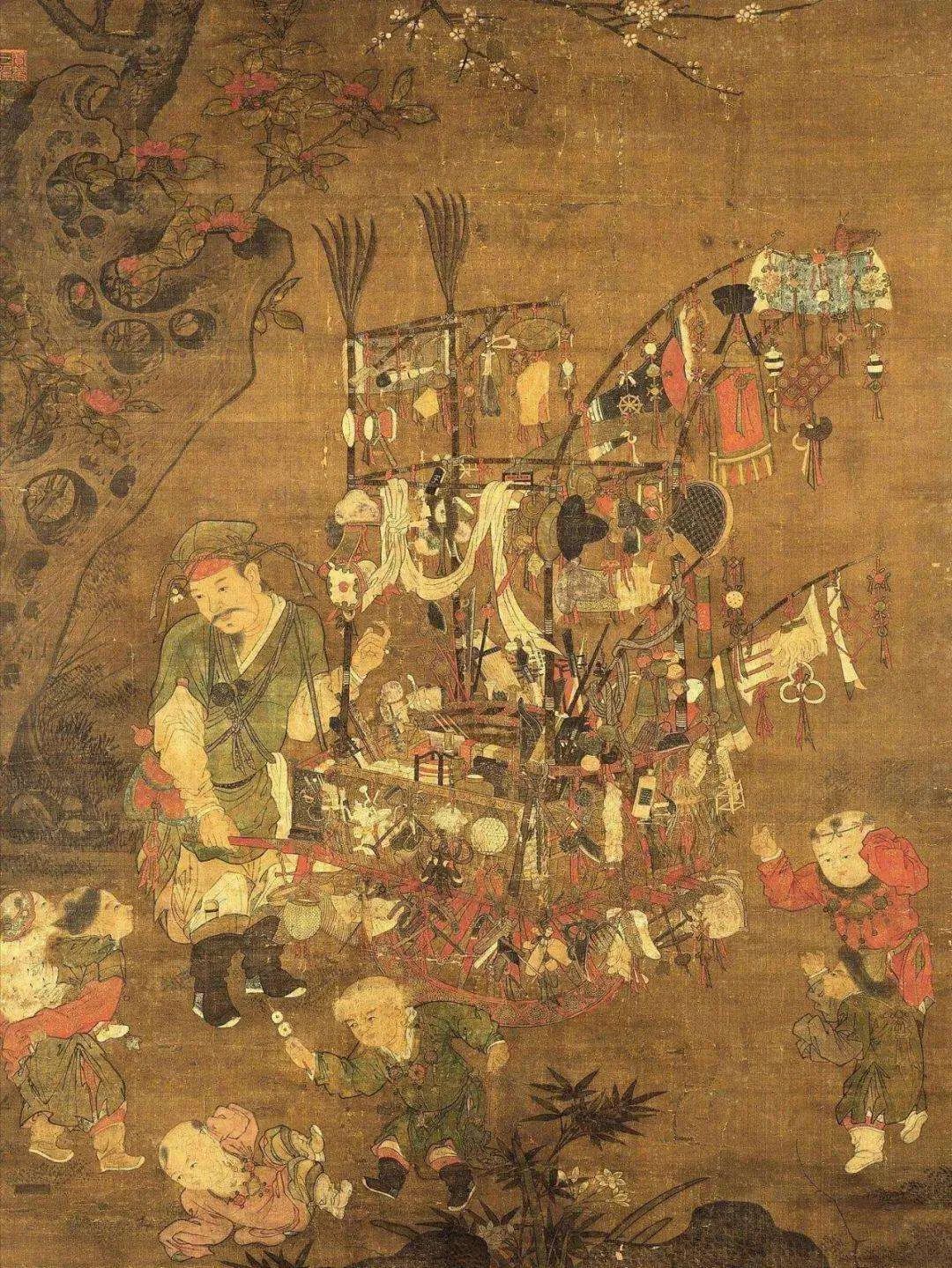 宋朝苏汉臣婴儿图,历史上的婴戏图