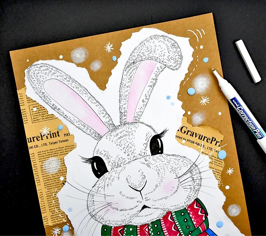 儿童画卡通小动物的步骤,儿童画创意兔子教案