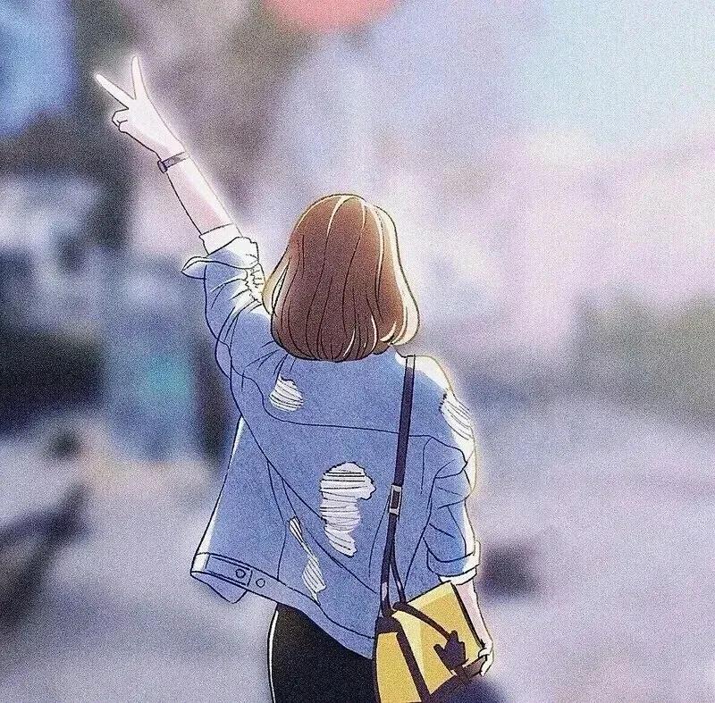 优质头像女高级动漫背影,头像高级小众女生背影动漫