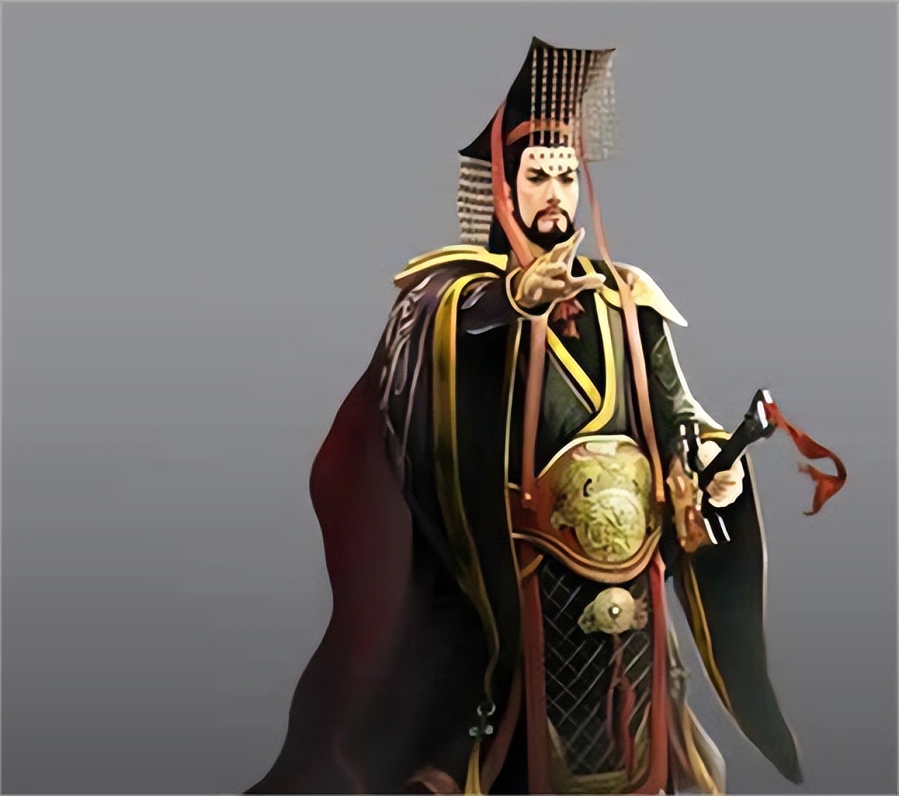 秦始皇黑色龙袍霸气图,秦始皇黑色龙袍