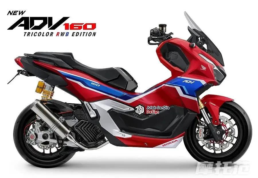 本田adv160续航多少,本田adv160踏板摩托车