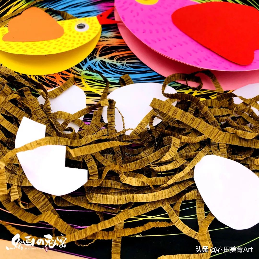 教程丨少儿美术课程《孵蛋的鸡妈妈》