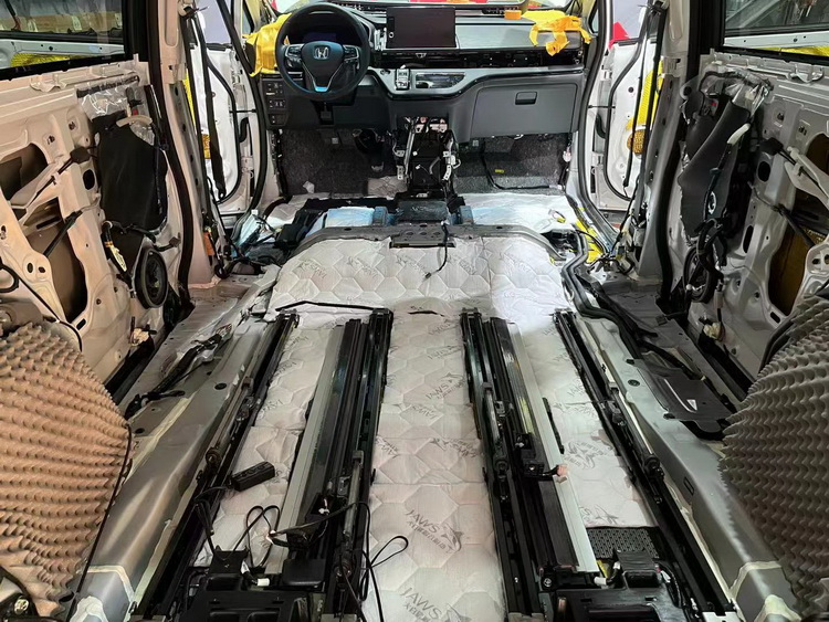 消失的噪声杭州元音改本田艾力绅汽车隔音改装大白鲨