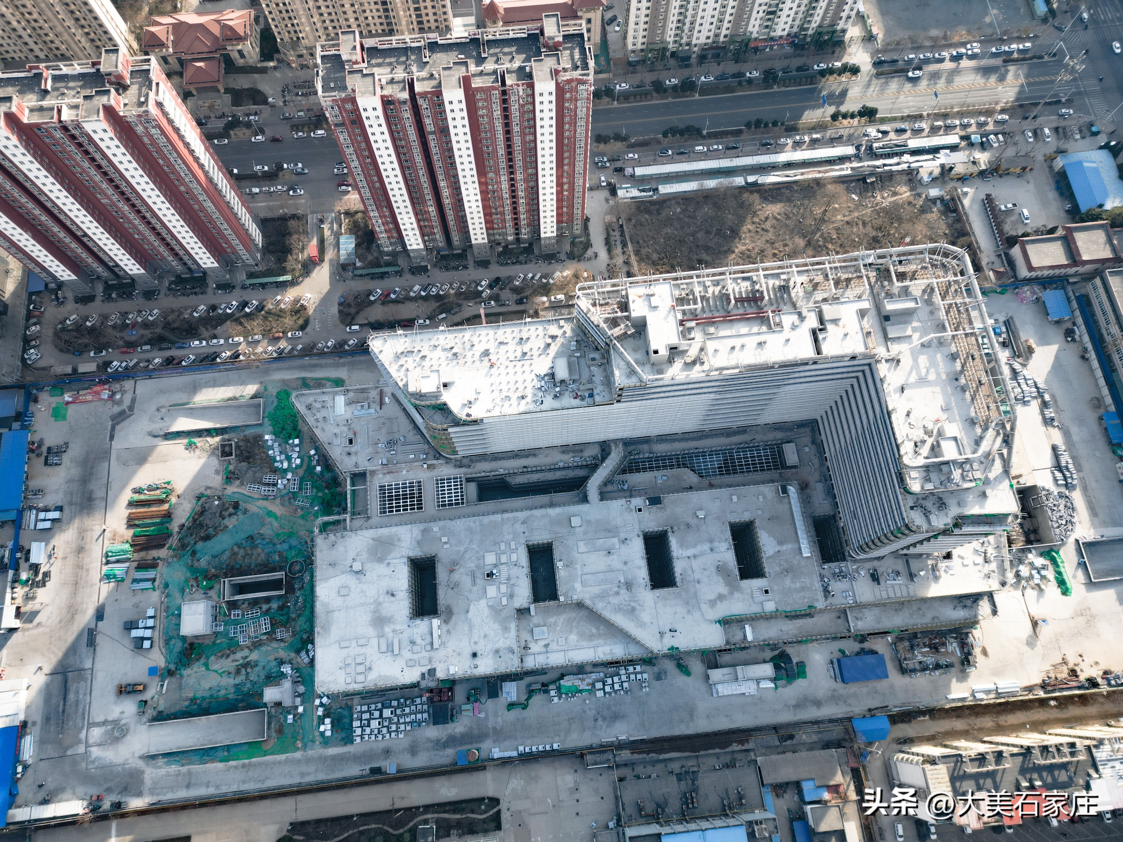 河北医科大学第四医院东院医疗综合楼项目航拍