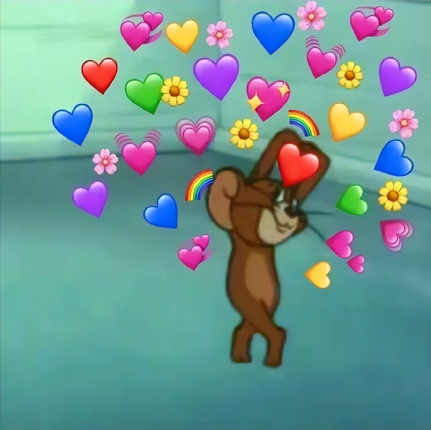 爱心中枪表情包,爱心表情包教程