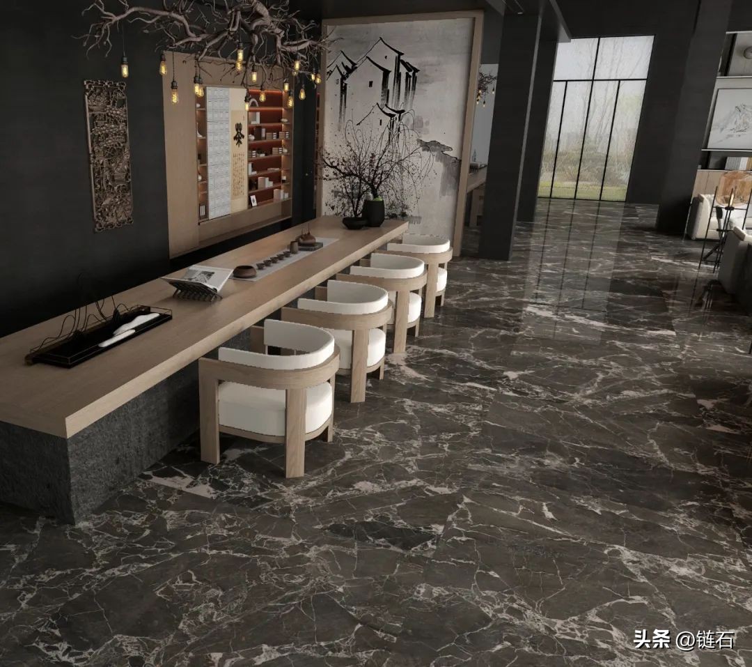 800x800灰色仿古通体大理石,最流行的灰色系大理石