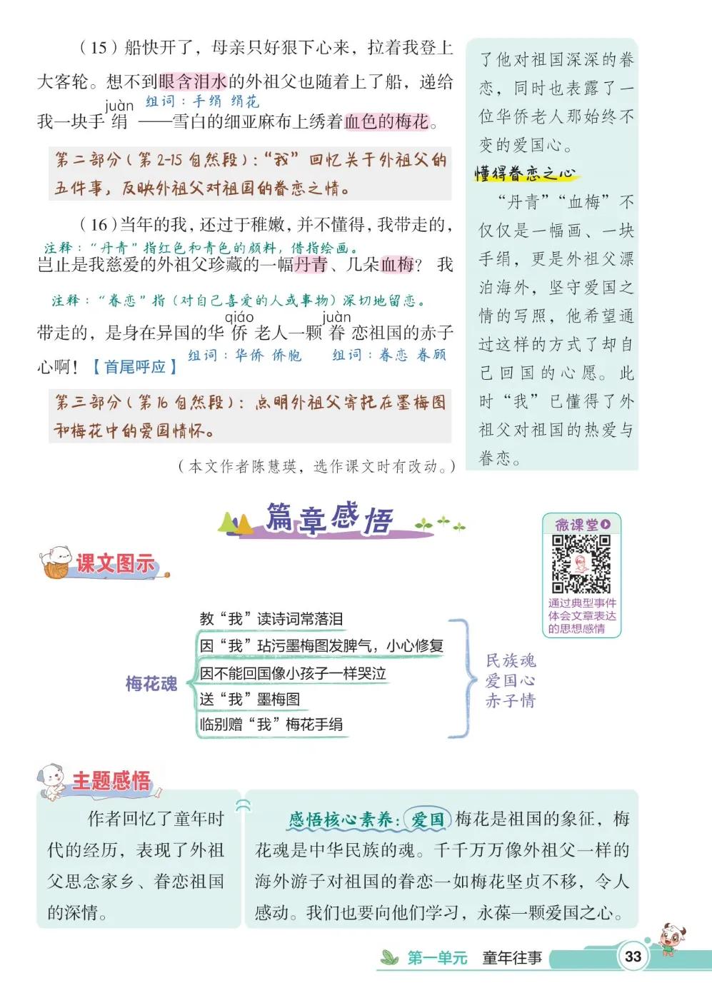 五年级下册第一单元语文知识总结,五年级下册第一单元知识小结语文