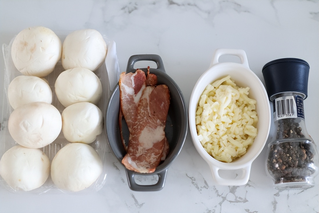 芝士口蘑做法,鲜美多汁的芝士焗口蘑