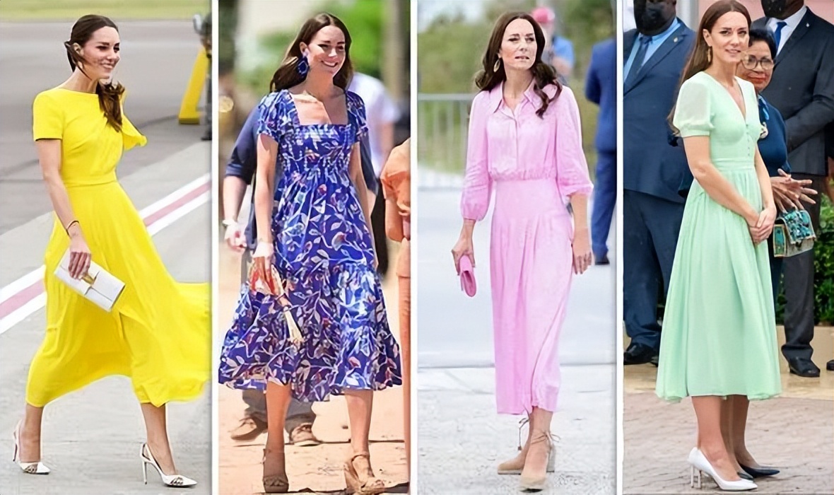 孟晚舟紫色连衣裙,孟晚舟蓝色连衣裙