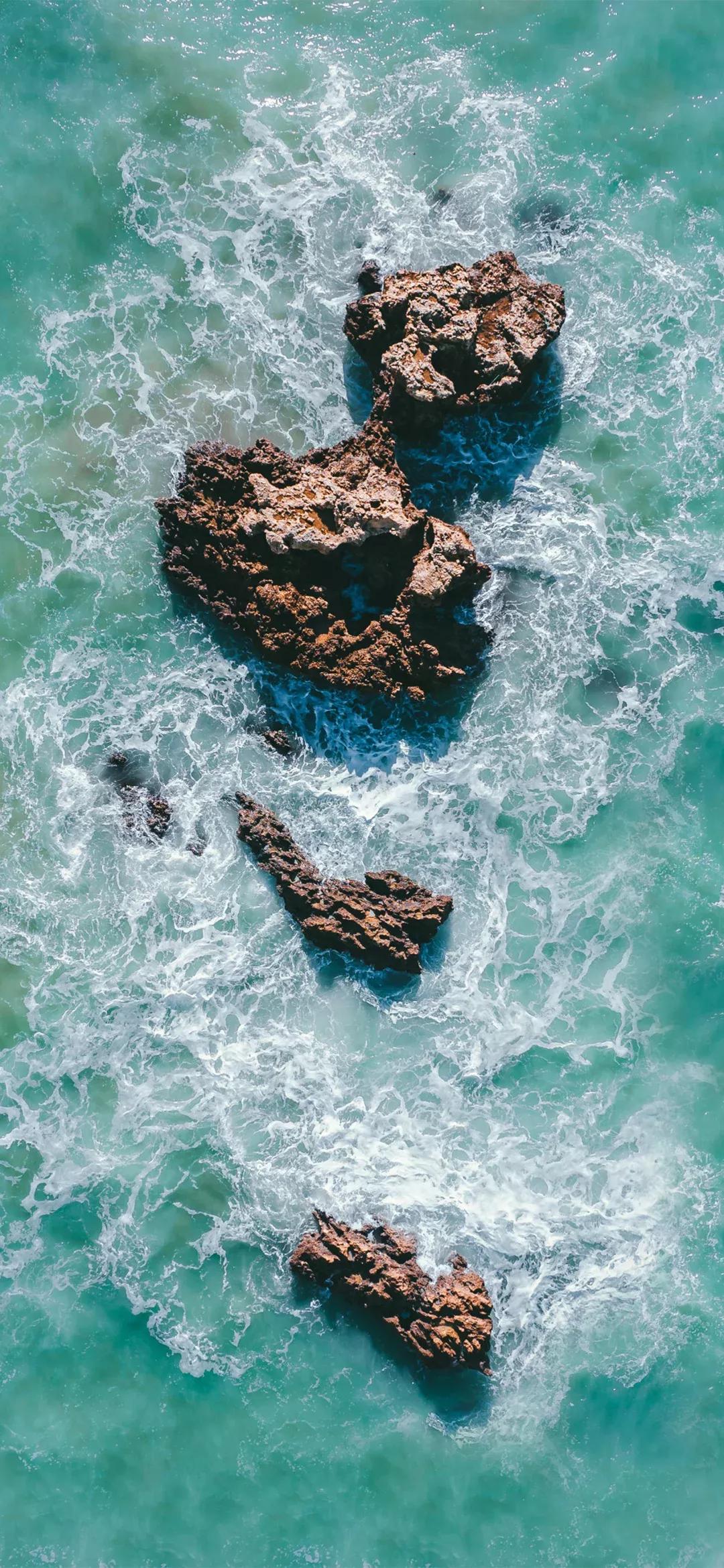 大海壁纸｜大海边，守候朝霞，聆听海浪的乐章