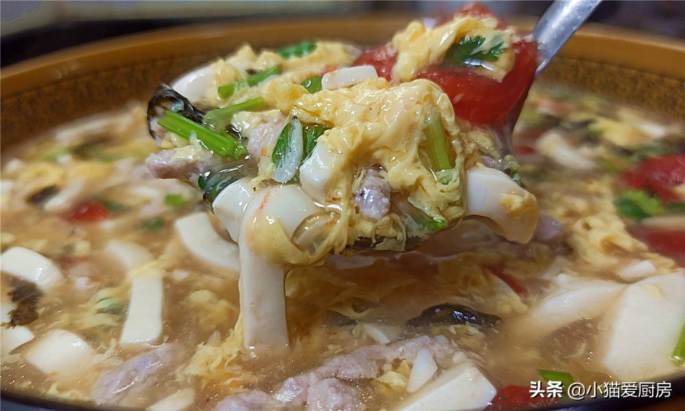 鲜香鱼香肉丝豆腐汤做法,榨菜肉丝豆腐的家常做法大全