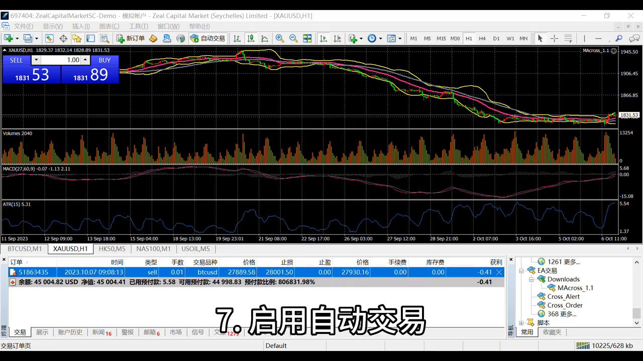 mt4的ea,mt4的ea怎么测试