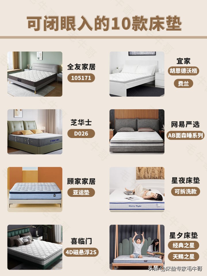 买床垫预算只有3千？10款超高性价比床垫闭眼入！