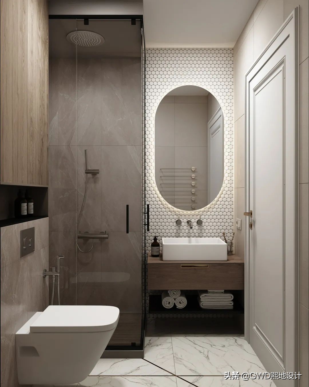 最美卫生间装修效果图,2021最火卫生间设计效果图