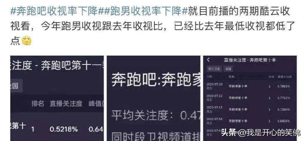 跑男收视率创新低吗,跑男最新的收视率如何