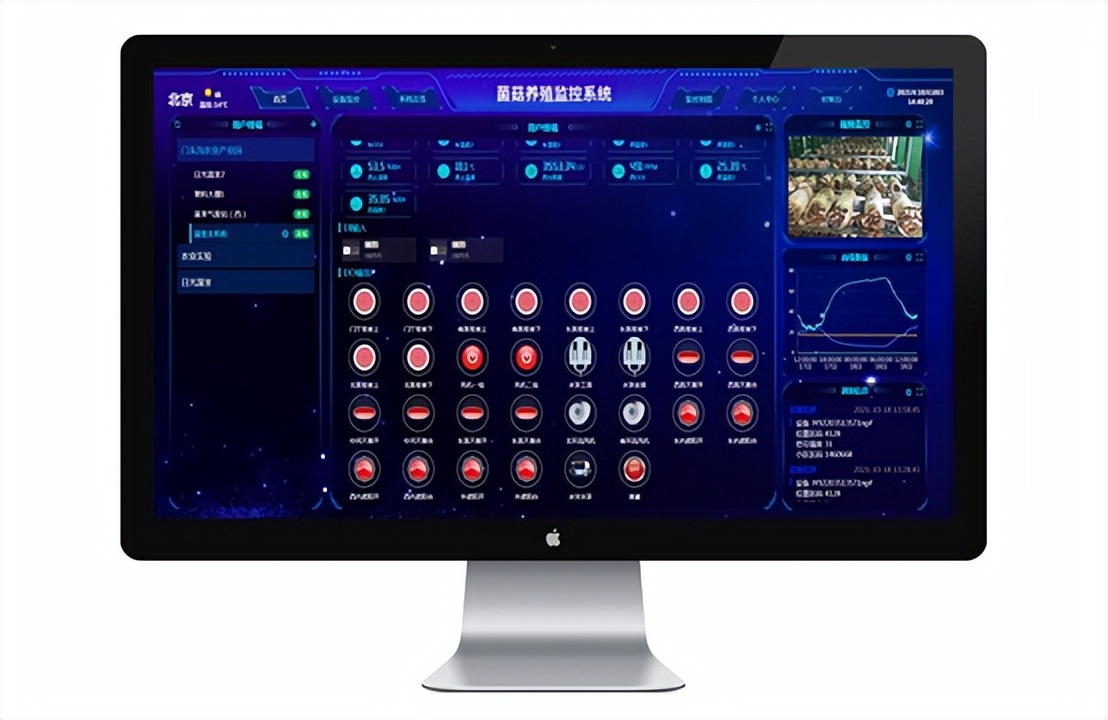 智能食用菌温室大棚自动系统,食用菌智能大棚