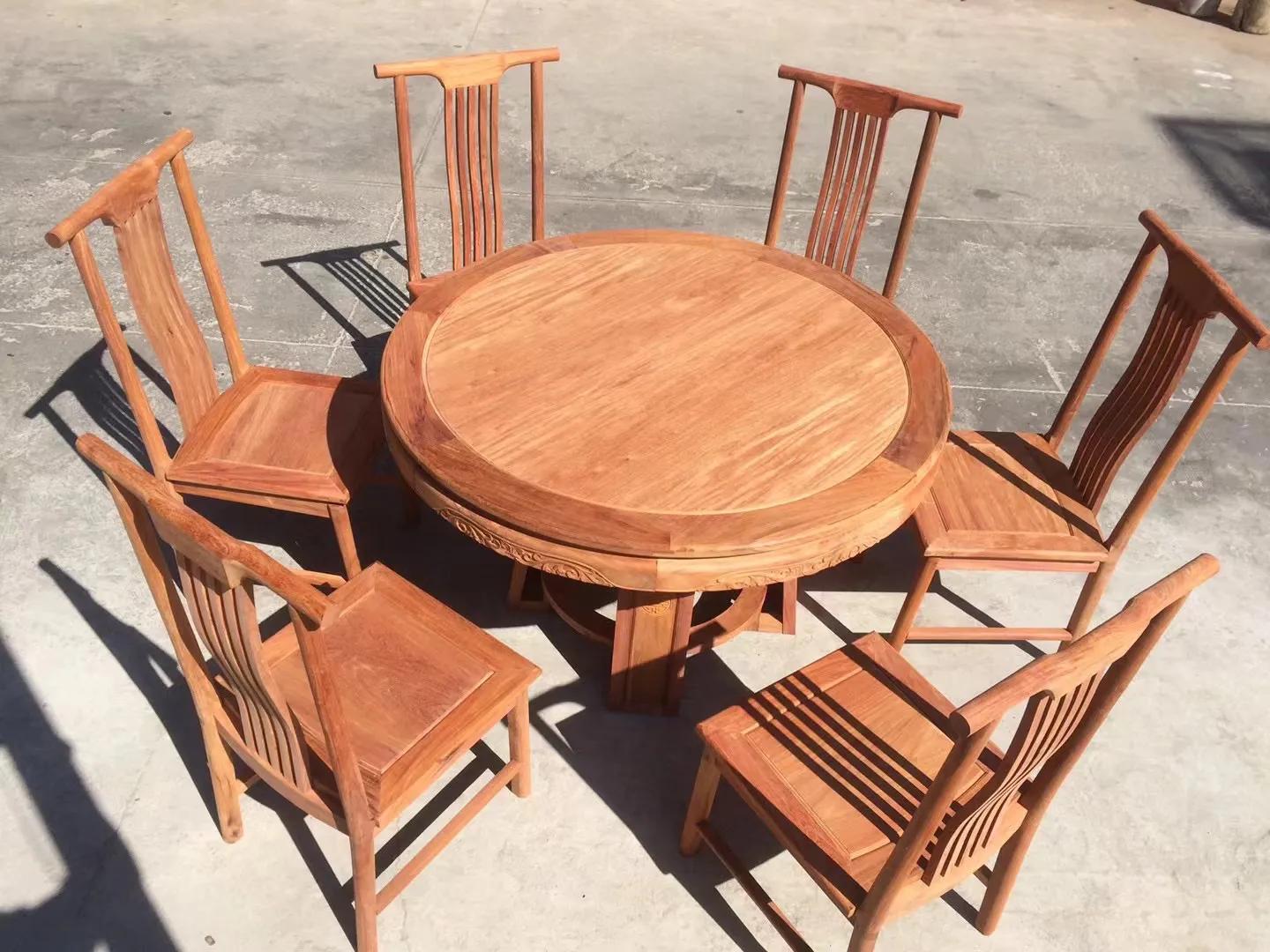 缅甸花梨圆餐桌为什么比较贵,缅甸花梨圆餐桌椅的价格