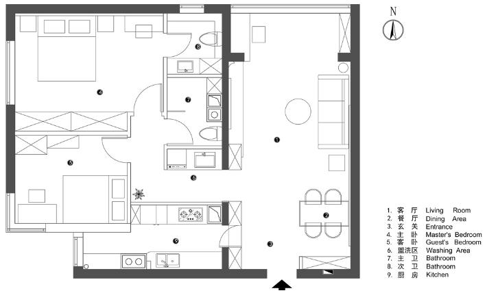 北京夫妇极简生活,北京夫妇120平房屋改造