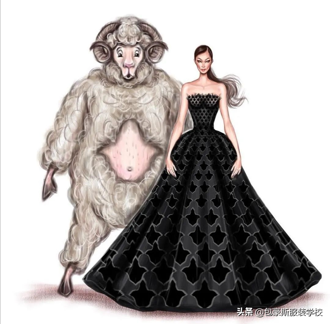 国际时尚插画师插画作品欣赏图文,创意插画古埃及