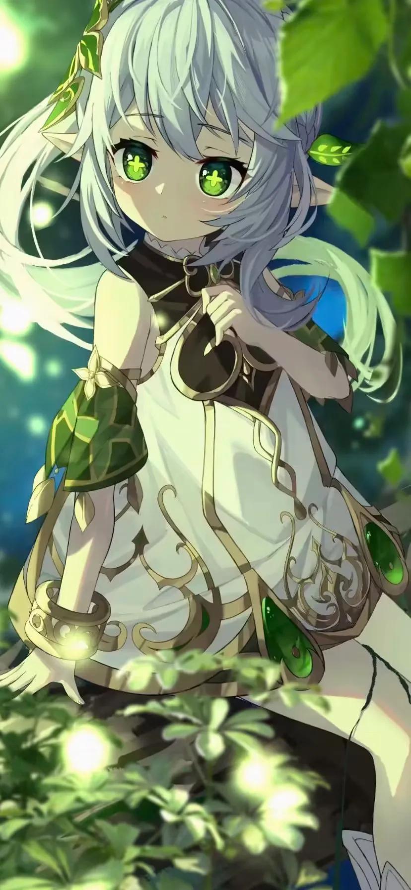 红衣佳人动漫壁纸,二次元壁纸之绿衣佳人